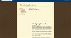 Desktop Screenshot of golvslipning.blogspot.com