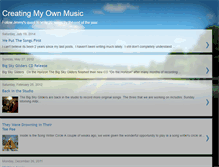 Tablet Screenshot of creatingmymusic.blogspot.com