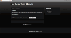 Desktop Screenshot of hot-sexy-teen-models.blogspot.com