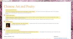 Desktop Screenshot of chinese-art-and-poetry.blogspot.com