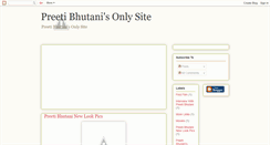 Desktop Screenshot of preetibhutani.blogspot.com