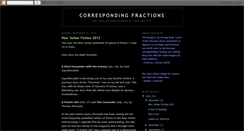Desktop Screenshot of correspondingfractions.blogspot.com