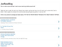 Tablet Screenshot of joeroseblog.blogspot.com