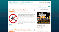 Desktop Screenshot of magnetic--generator.blogspot.com