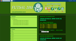 Desktop Screenshot of futsalsepalmeiras.blogspot.com