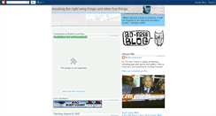 Desktop Screenshot of mockingtherightwingfringe.blogspot.com