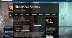 Desktop Screenshot of historicalsocietycgm.blogspot.com