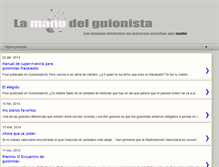 Tablet Screenshot of lamanodelguionista.blogspot.com