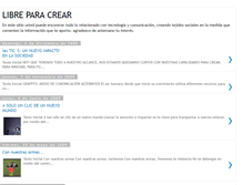 Tablet Screenshot of libreparacrear.blogspot.com