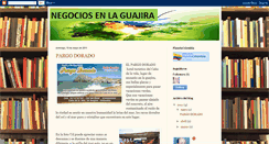 Desktop Screenshot of negociosenlaguajira.blogspot.com