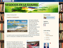 Tablet Screenshot of negociosenlaguajira.blogspot.com