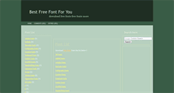 Desktop Screenshot of bestfreefont.blogspot.com