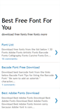 Mobile Screenshot of bestfreefont.blogspot.com