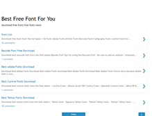 Tablet Screenshot of bestfreefont.blogspot.com
