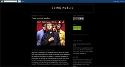 Desktop Screenshot of goingpublicsector.blogspot.com