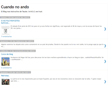 Tablet Screenshot of cuandonoando.blogspot.com