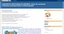 Desktop Screenshot of cantantescristianosenespanol.blogspot.com