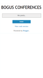 Mobile Screenshot of bogus-conferences.blogspot.com