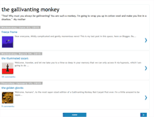 Tablet Screenshot of gallivantingmonkey.blogspot.com