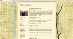 Desktop Screenshot of mitchandmeg.blogspot.com