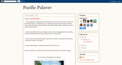 Desktop Screenshot of pacificpalaver.blogspot.com