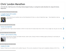 Tablet Screenshot of chrislondonmarathon.blogspot.com