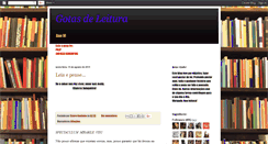 Desktop Screenshot of gotasdeleitura.blogspot.com