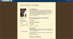 Desktop Screenshot of johnandericawedding.blogspot.com