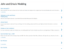 Tablet Screenshot of johnandericawedding.blogspot.com