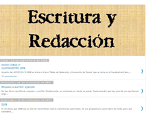 Tablet Screenshot of escriturayredaccion.blogspot.com