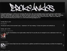 Tablet Screenshot of brokeankles.blogspot.com