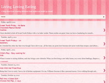 Tablet Screenshot of livinglovingeating.blogspot.com
