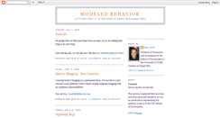 Desktop Screenshot of modeledbehavior.blogspot.com