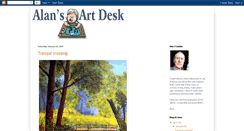 Desktop Screenshot of alansartdesk.blogspot.com