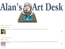 Tablet Screenshot of alansartdesk.blogspot.com