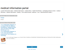Tablet Screenshot of medical-potral.blogspot.com