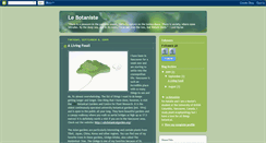 Desktop Screenshot of lebotaniste.blogspot.com