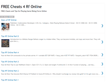 Tablet Screenshot of cheats4rf-online.blogspot.com