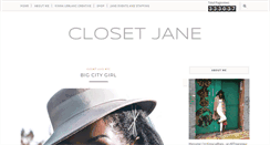 Desktop Screenshot of closetjane.blogspot.com