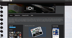 Desktop Screenshot of indiandefenceinformation.blogspot.com