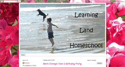 Desktop Screenshot of learninglandhomeschool.blogspot.com