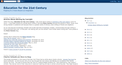 Desktop Screenshot of educationforthe21stcentury.blogspot.com