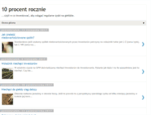 Tablet Screenshot of 10-procent-rocznie.blogspot.com