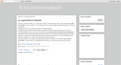 Desktop Screenshot of biblioinformatick.blogspot.com