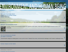 Tablet Screenshot of environmentandhumanbeing.blogspot.com