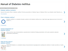 Tablet Screenshot of manualofdiabetesmellitus.blogspot.com