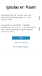 Mobile Screenshot of iglesiasenmiami.blogspot.com