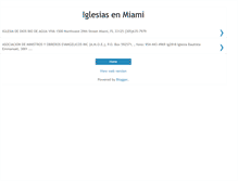 Tablet Screenshot of iglesiasenmiami.blogspot.com