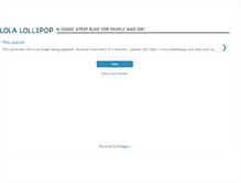 Tablet Screenshot of lolalollipop.blogspot.com