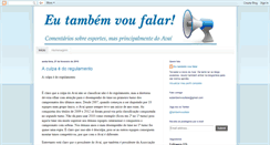 Desktop Screenshot of eutambemvoufalar.blogspot.com